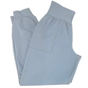 ATHLETA | Salutation Rib Joggers Active Pants Blue-Gray Sz Small